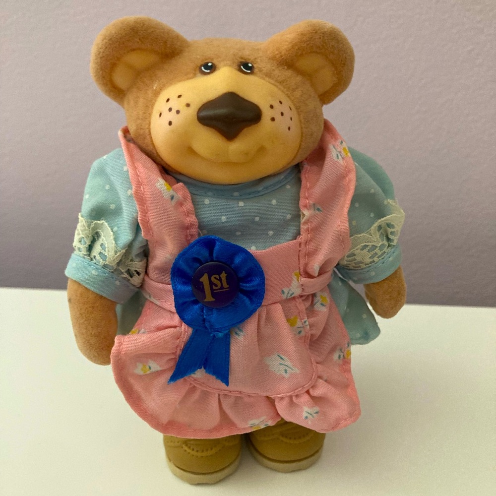 Furskins “Hattie” bear 1980s vintage toy